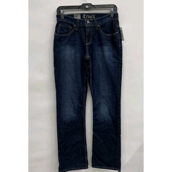 Western Rise Denim - Cruel Georgia Slim Bootcut Jeans Womens Size 3R Low Rise Western Denim Blue